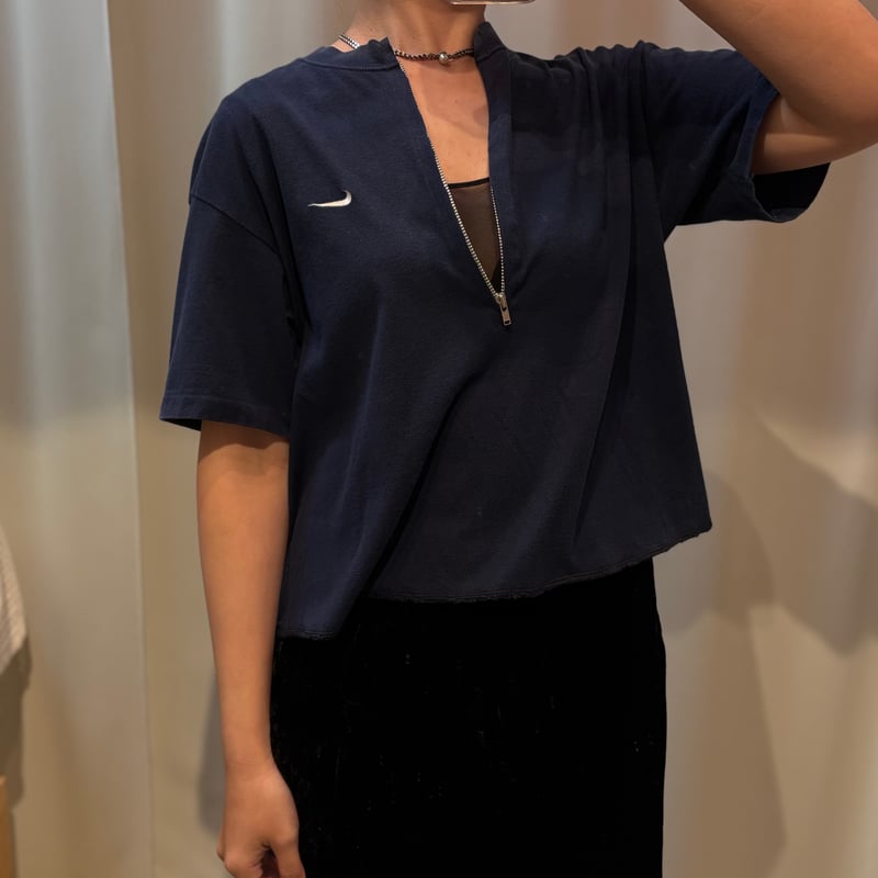 nope. ノープ “SHORT ZIP TOPS” ショートジップトップス | t / wo