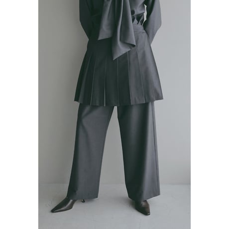 MANOF マノフ “PLEATS SKIRT SET PANTS“ プリーツスカートセットパンツ