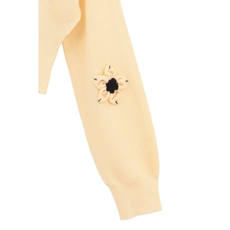 CLANE クラネ “FLOWER MOTIF KNIT CARDIGAN” フラワーモチーフニットカーディガン