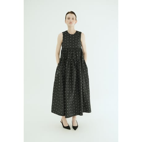 CLANE クラネ “DOT TIERED VOLUME ONEPIECE” ドットティアードボリュームワンピース