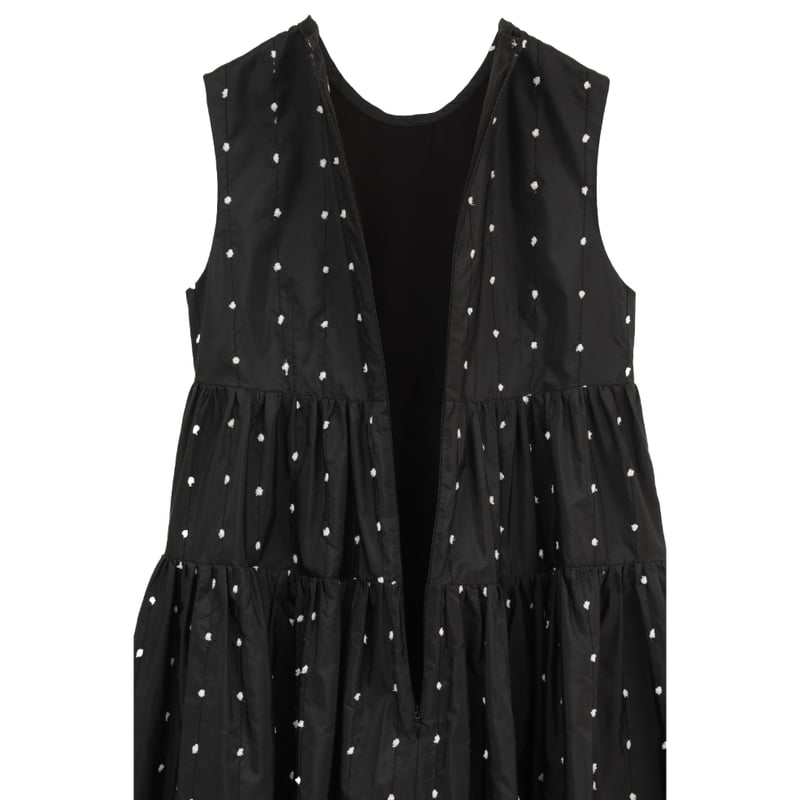 CLANE クラネ “DOT TIERED VOLUME ONEPIECE” ドットティアード