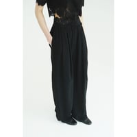 CLANE クラネ “DRAWSTRING LOOSE TUCK PANTS” ドローストリングルーズタックパンツ