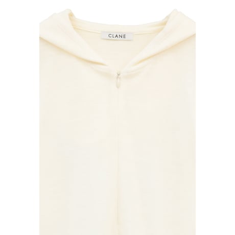 CLAANE クラネ “HALF ZIP WOOL HOODED TOPS” ハーフジップウールフーディートップス