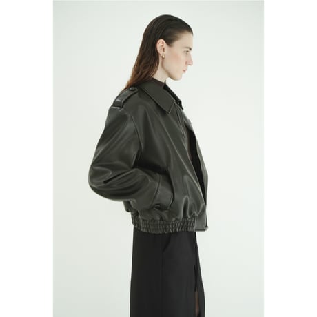 CLANE クラネ “BULKY LINE SINGLE LEATHER JACKET” バルキーラインシングルレザージャケット