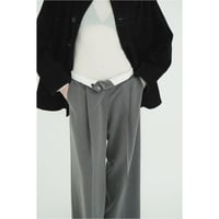 CLANE クラネ “LOW WAIST TUCKED LOOSE SLACKS” ローウエストタックルーズパンツ