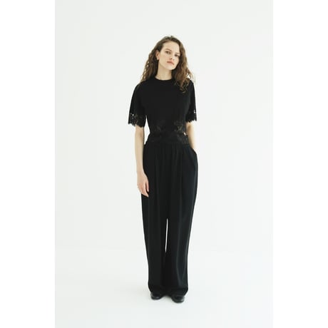 CLANE クラネ “DRAWSTRING LOOSE TUCK PANTS” ドローストリングルーズタックパンツ