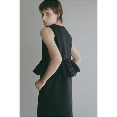 MANOF マノフ “BALLOON PEPLUM ONE PIECE” バルーンペプラムワンピース