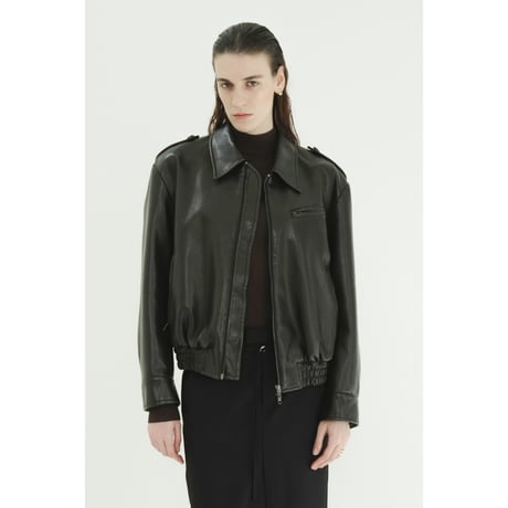 CLANE クラネ “BULKY LINE SINGLE LEATHER JACKET” バルキーラインシングルレザージャケット