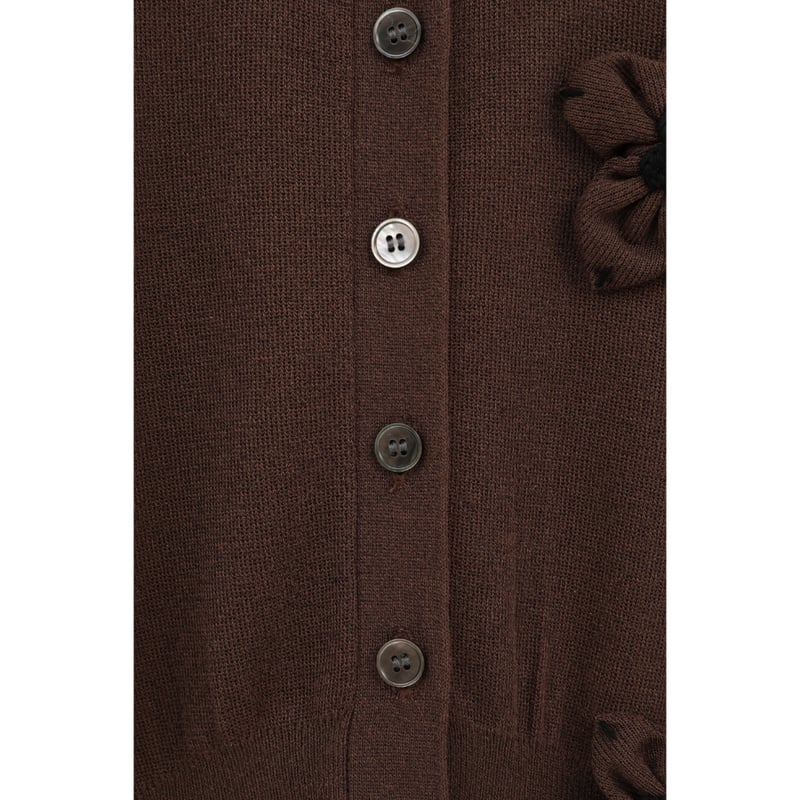 CLANE クラネ “FLOWER MOTIF KNIT CARDIGAN” フラワーモチーフ