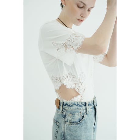 CLANE クラネ “SIDE LACE CUT OUT BODYSUITS” サイドレースカットアウトボディスーツ