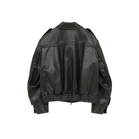 CLANE クラネ “BULKY LINE SINGLE LEATHER JACKET” バルキーラインシングルレザージャケット
