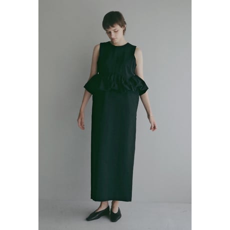 MANOF マノフ “BALLOON PEPLUM ONE PIECE” バルーンペプラムワンピース