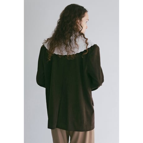 MANOF マノフ “LACE COLLAR CORDUROY JACKET” レースカラーコーデュロイジャケット