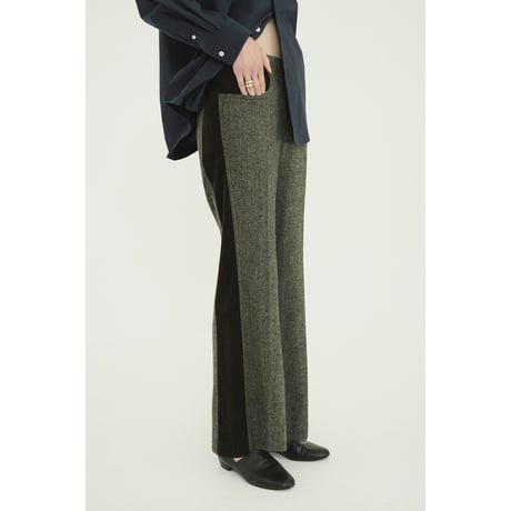 CLANE クラネ “CORDUROY PANEL MELANGE PANTS” コーデュロイパネルメランジパンツ