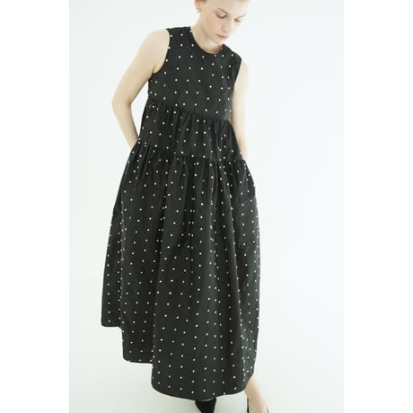 CLANE クラネ “DOT TIERED VOLUME ONEPIECE” ドットティアードボリュームワンピース