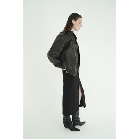 CLANE クラネ “BULKY LINE SINGLE LEATHER JACKET” バルキーラインシングルレザージャケット