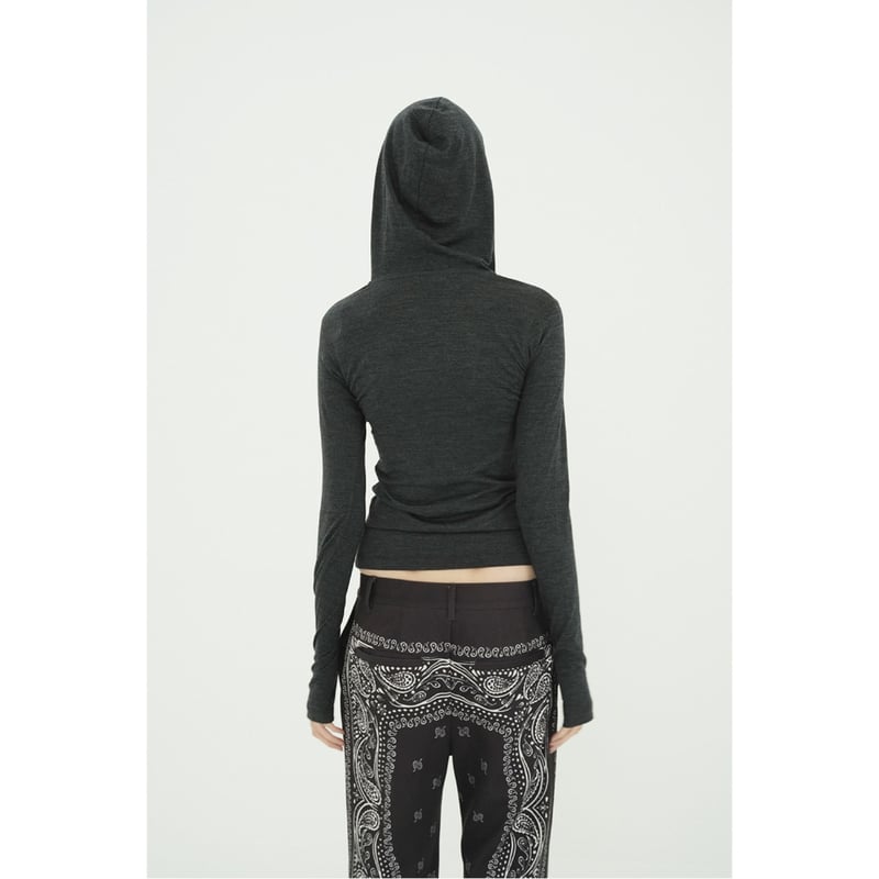 CLAANE クラネ “HALF ZIP WOOL HOODED TOPS” ハーフジップウー