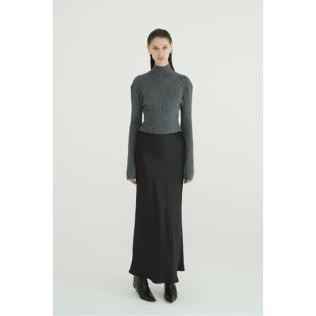 CLANE クラネ “SATIN STRAIGHT MAXI SKIRT” サテンストレートマキシスカート