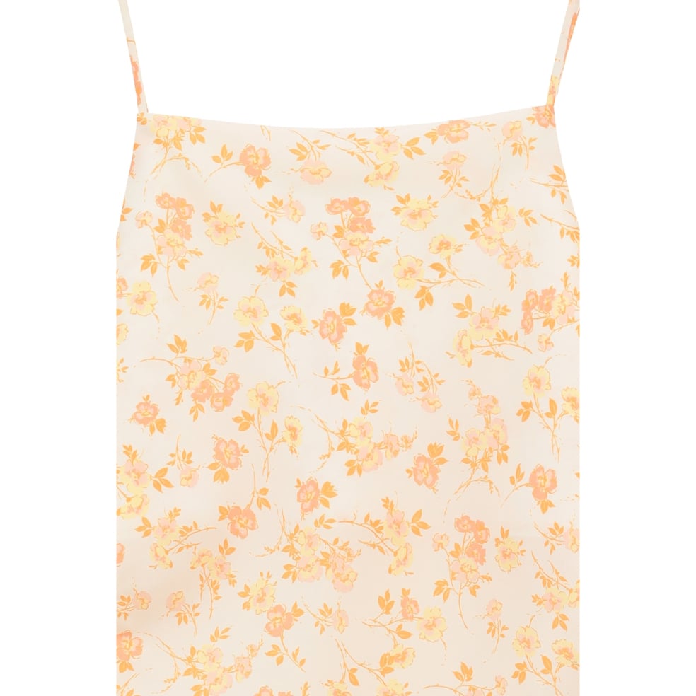 CLANE クラネ “MABEL FLOWER DRAPE CAMI TOPS” メイベルフラ