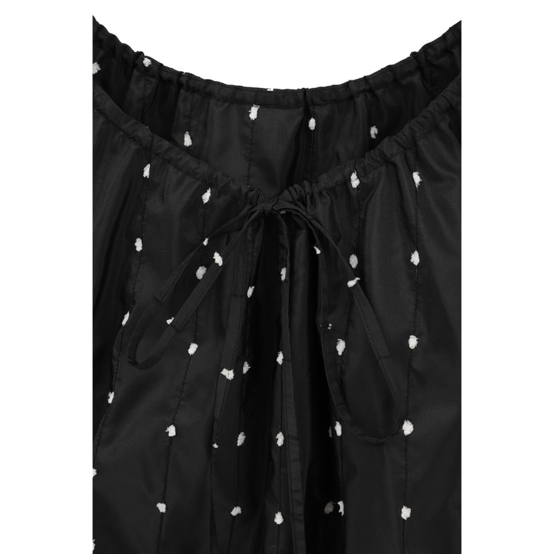 CLANE クラネ “W FACE DOT SLEEVELESS RIBBON TOPS” ダ