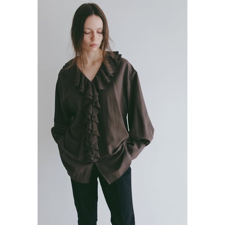 MNAOF マノフ “RAFFLE COLLAR SHIRT” ラッフルカラーシャツ