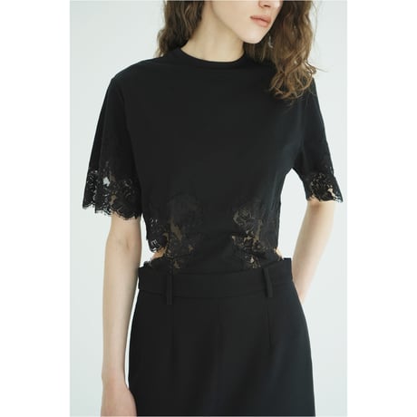 CLANE クラネ “SIDE LACE CUT OUT BODYSUITS” サイドレースカットアウトボディスーツ