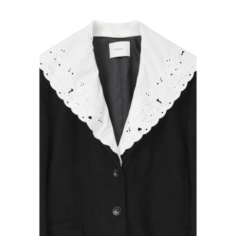 MANOF マノフ “LACE COLLAR CORDUROY JACKET” レースカラーコーデュロイジャケット