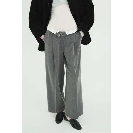 CLANE クラネ “LOW WAIST TUCKED LOOSE SLACKS” ローウエストタックルーズパンツ