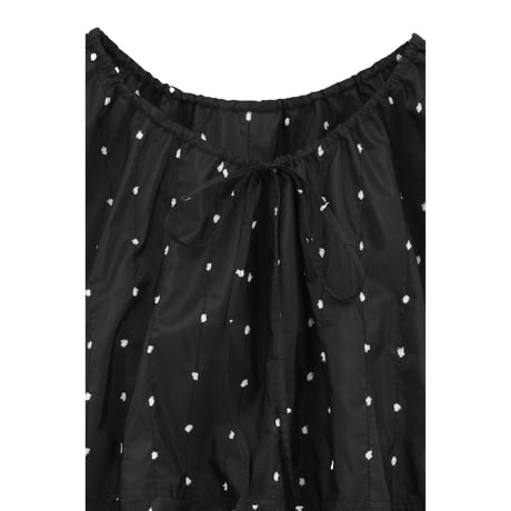 CLANE クラネ “W FACE DOT SLEEVELESS RIBBON TOPS” ダブルフェイスドットスリーブレスリボントップス