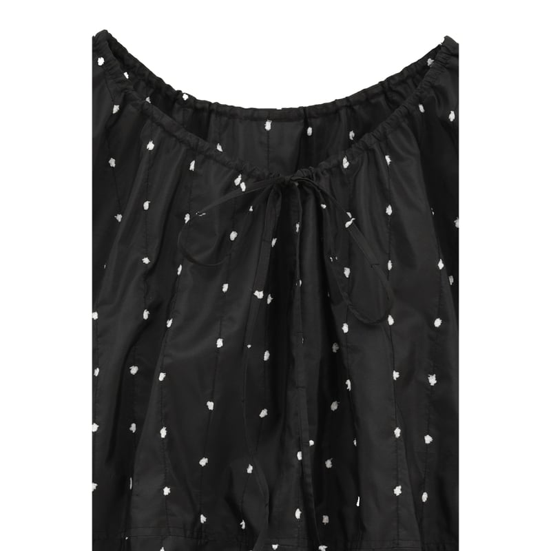 CLANE クラネ “W FACE DOT SLEEVELESS RIBBON TOPS” ダ