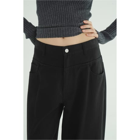 CLANE クラネ “LOW WAIST BARREL PANTS” ローウエストバレルパンツ