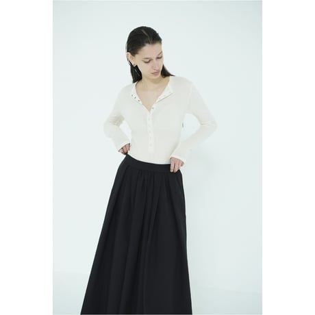 CLANE クラネ “HENLEY NECK BODYSUIT“ ヘンリーネックボディスーツ