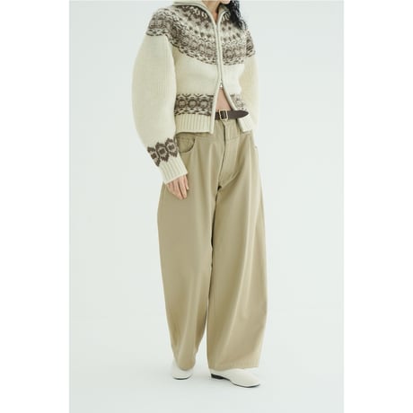 CLANE クラネ “LOW WAIST BARREL PANTS” ローウエストバレルパンツ