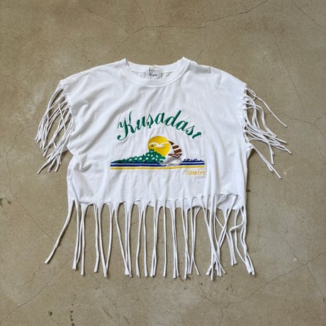 nope. ノープ “FRINGE N/S TOPS” フリンジノースリーブトップス