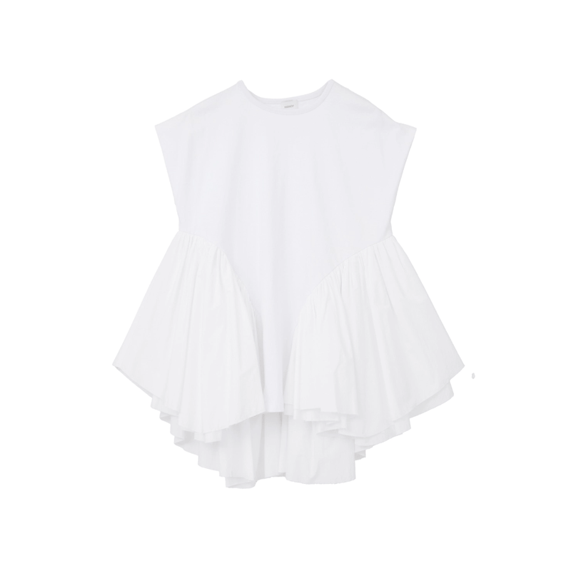 MANOF マノフ “DOCKING PEPLUM CUT TOPS” ドッキングペプラムカッ