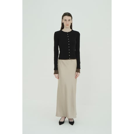 CLANE クラネ “SATIN STRAIGHT MAXI SKIRT” サテンストレートマキシスカート