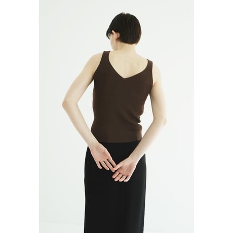 CLANE クラネ “FLOWER MOTIF CAMI KNIT TOPS” フラワーモチーフキャミニットトップス