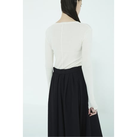 CLANE クラネ “HENLEY NECK BODYSUIT“ ヘンリーネックボディスーツ