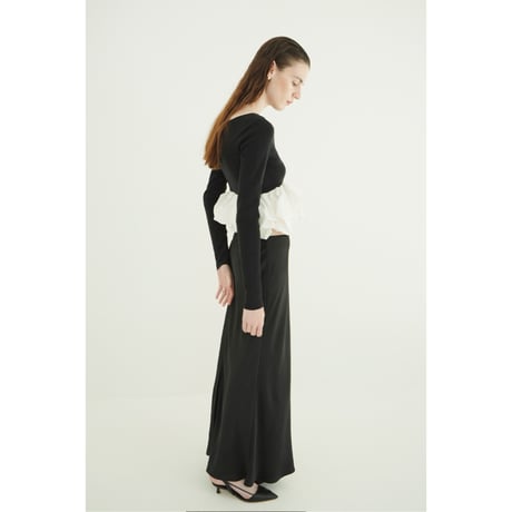 CLANE クラネ “W BALLOON SHORT KNIT TOPS” ダブルバルーンショートニットトップス
