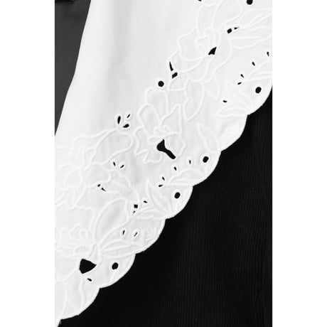 MANOF マノフ “LACE COLLAR CORDUROY JACKET” レースカラーコーデュロイジャケット