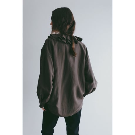 MNAOF マノフ “RAFFLE COLLAR SHIRT” ラッフルカラーシャツ
