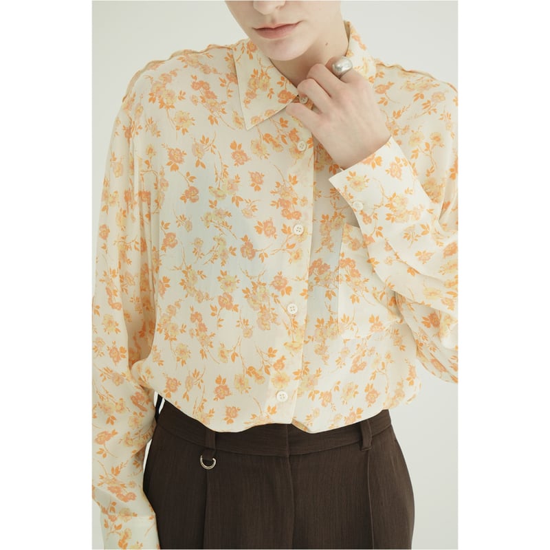 CLANE クラネ “MABEL FLOWER SHIRT” メイベルフラワーシャツ | t