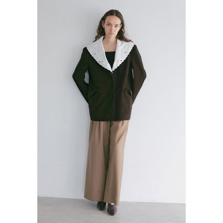 MANOF マノフ “LACE COLLAR CORDUROY JACKET” レースカラーコーデュロイジャケット