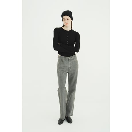 CLANE クラネ “HENLEY NECK BODYSUIT“ ヘンリーネックボディスーツ