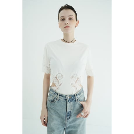 CLANE クラネ “SIDE LACE CUT OUT BODYSUITS” サイドレースカットアウトボディスーツ