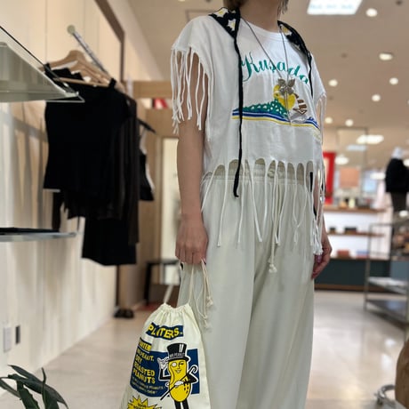 nope. ノープ “FRINGE N/S TOPS” フリンジノースリーブトップス