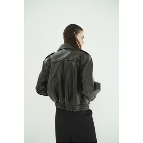 CLANE クラネ “BULKY LINE SINGLE LEATHER JACKET” バルキーラインシングルレザージャケット