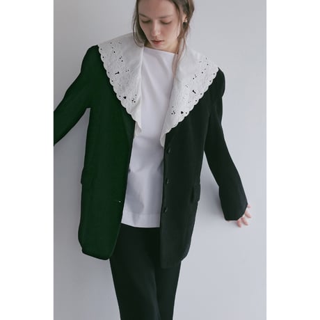 MANOF マノフ “LACE COLLAR CORDUROY JACKET” レースカラーコーデュロイジャケット
