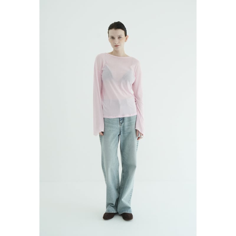 CLANE クラネ “SHEER LOOSE CUT TOPS” シアールーズカットトップス