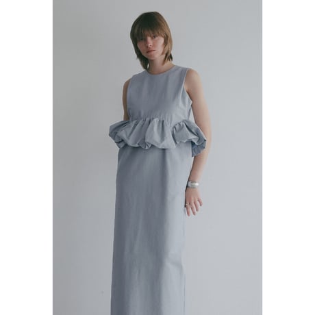 MANOF マノフ “BALLOON PEPLUM ONE PIECE” バルーンペプラムワンピース